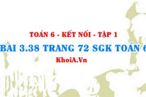 Bài 3.38 trang 72 SGK Toán 6 tập 1 Kết nối tri thức